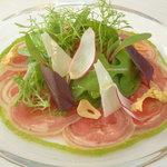 レストラン タテル ヨシノ 銀座 - 2010/11　仔ヤギのカルパッチョ。