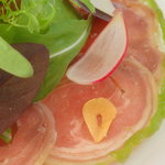 レストラン タテル ヨシノ 銀座 - 2010/11　仔ヤギのカルパッチョ。