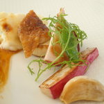 レストラン タテル ヨシノ 銀座 - 2010/11　子羊のロースト　クルミのペルシヤード風。