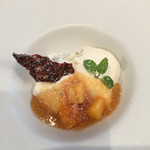 青いナポリ - デザートのパンナコッタ