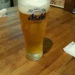 h Kankoku Ryouria Mpan - 生ビール(飲みかけ)