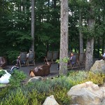 松ぼっくり - カラマツの森の中でジェラートをいただきます♪