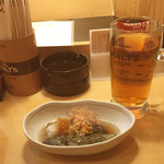 寿司居酒屋 や台ずし - 冷しなす/ウーロン茶(ホット)