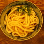 飩平庵 - かけうどん200円（2016.8）