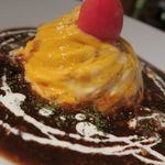 カウボーイカレー - 新メニュー：カウガールオムライス、玉子の質感伝わるかなぁ？