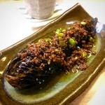 ゆたか - 丸ごと茄子のにんにくミンチがけ