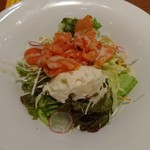 デニーズ - サラダセット（ポテトとスモークサーモンのサラダ）（300円＋税）