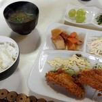 竹した - 日替り定食 750円   (この日は、アジフライ)