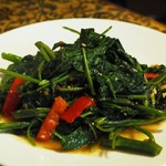 馬来風光美食 - 空芯菜のブランチャン炒め