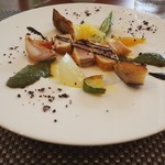 La vie - サワラのスモーク シソのジェノベーゼ。