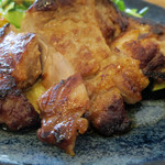 食堂コヨミ - はぎちくポークの肩ロースの味噌漬け焼き