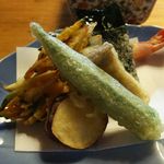 九重 - 天ぷら盛合せ   2016年9月