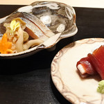 銀座 よし澤 - 秋鯖と赤身漬け