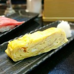 グルメ廻転寿司 　まぐろ問屋　めぐみ水産 - 自家製玉子焼き