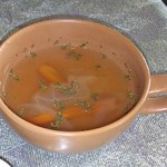 和風喫茶 くすの樹 - トーストモーニングの野菜スープ(2016.09.16)