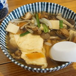 煎餅汁！モチモチにとろけた煎餅部分が美味しい