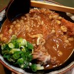 得正 - 20160916とんかつカレーうどん・小盛