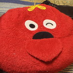 橋野食堂 - テーブルの下に隠れてた潰れたガチャピン