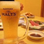 まいもんや かっぱ - 2016年9月　お代わりのモルツ