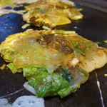 圓環邊蚵仔煎 - 半分固まった、でんぷんのとろみがポイント。