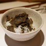 マルゴット エ バッチャーレ - 〆の逸品：冬黒トリュフの為の〆ご飯