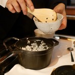 マルゴット エ バッチャーレ - 〆の逸品：冬黒トリュフの為の〆ご飯