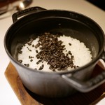 マルゴット エ バッチャーレ - 〆の逸品：冬黒トリュフの為の〆ご飯