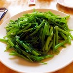 黄龍荘 - 空芯菜炒め