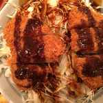 暖家 - ソースカツ丼 ハーフ&ハーフ 長野ソースと味噌カツソース