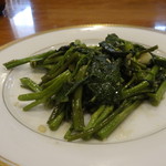 天鳳 - 空芯菜のニンニク炒め