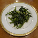 天鳳 - 空芯菜のニンニク炒め