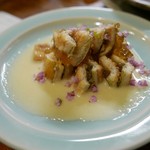 なな治 - 穴子の煮凍り　玉葱ソース（850円）