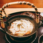 日本料理 太月 - 松茸土瓶蒸し鱧入り　酢橘添え　2016-9