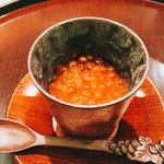 日本料理 太月 - 冷たいいくらと温かい茶碗蒸しの温度差が楽しい　2016-9