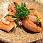 市川屋珈琲 - ベーコンと野菜のサンド