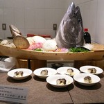 乃の風リゾート - 夕食(海産コーナー)