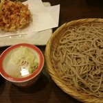 蕎麦見世のあみ - 生桜海老かき揚げ天せいろ