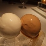 リストランテASO - キャラメルとココナッツのアイスクリーム