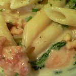 ベルニーニ麻布十番 - サーモンとホウレン草を使ったジャガイモのベルベットソース ペンネ