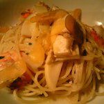 イタリア食堂 スタジオーネ - 海老と木の子のスパゲティーニ
