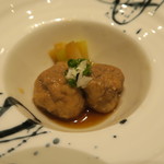 鮨 山浦 - 28年9月　鮪つみれ煮　柚子胡椒