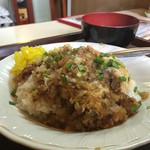 三笠 - ちゃんぽん 550円
大食いの自分には、やはり+50円して大盛りがよいかな