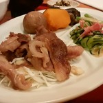 香 - 「香定食」のメインは、猪肉のガーリック焼き