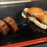 喜寿司 - タマリ漬と煮上がりアナゴ