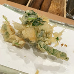 天ぷら 蕎楽亭 - 小柱