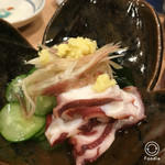 天ぷら 蕎楽亭 - 凧の酢の物