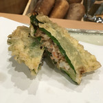 天ぷら 蕎楽亭 - 才巻海老の大場巻き