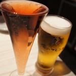 俺の泡　ロゼ　839円　
          生ビール　518円