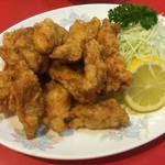 中華料理 龍虎 - 骨なし鶏天ぷら（￥730）