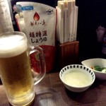 竹串 - 生ビール＆お通し